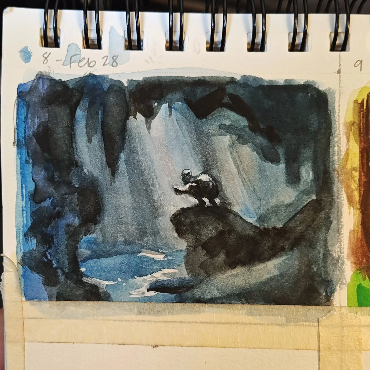 For my 100 day project I am working in new mediums- watercolors, acrylics, and goauche. I decided it would be fun to use the Lord of the Rings as subject matter! I've done a few scenes so far. I'll be doing these baseball cards sized (aka artist trad