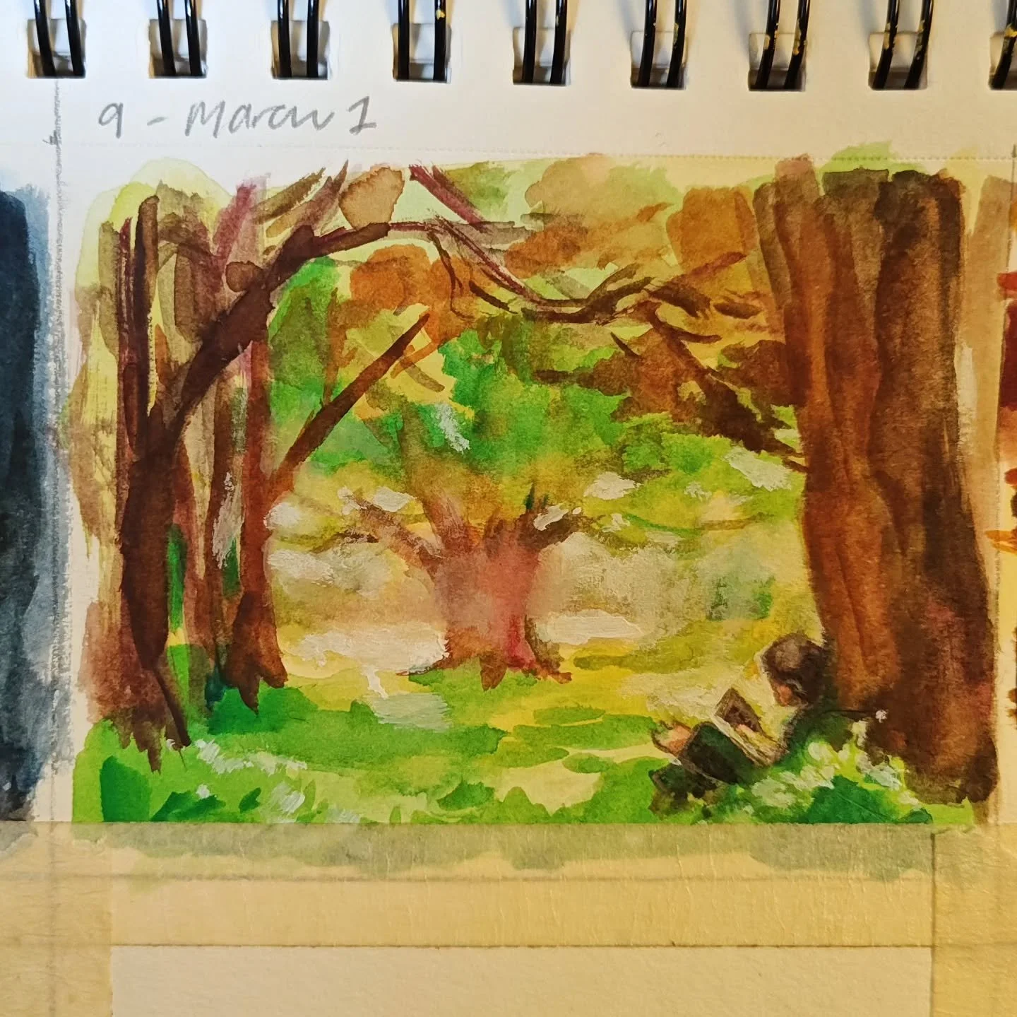 For my 100 day project I am working in new mediums- watercolors, acrylics, and goauche. I decided it would be fun to use the Lord of the Rings as subject matter! I've done a few scenes so far. I'll be doing these baseball cards sized (aka artist trad