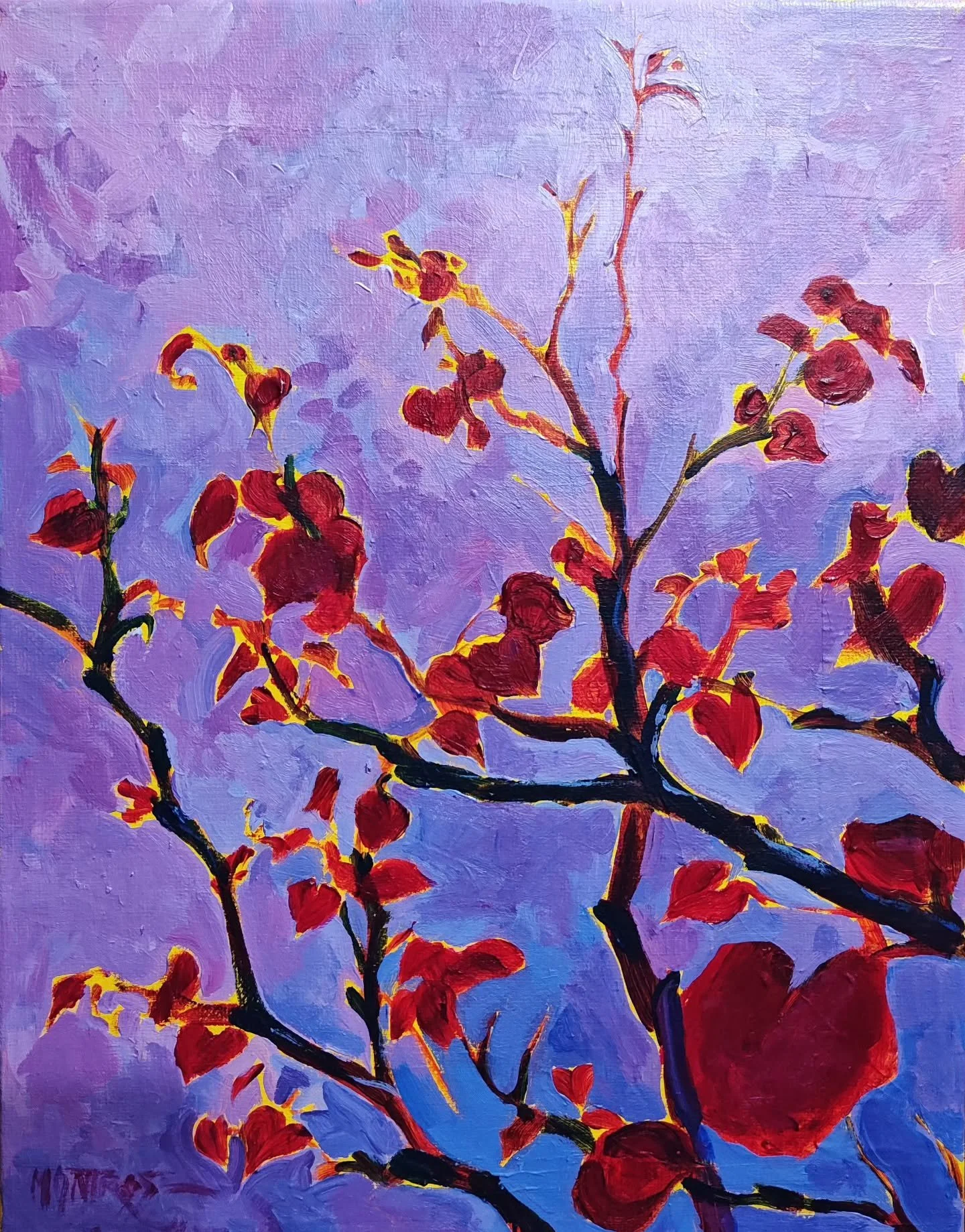 Might tweak this a little bit more, but I wanted to squeeze this one in for #pleinairpril 
.
Done from a photo I took at a local garden. Do you know the name of this tree? 
.
Oh! I guess this one also qualifies for my #100dayproject
Because I'm learn