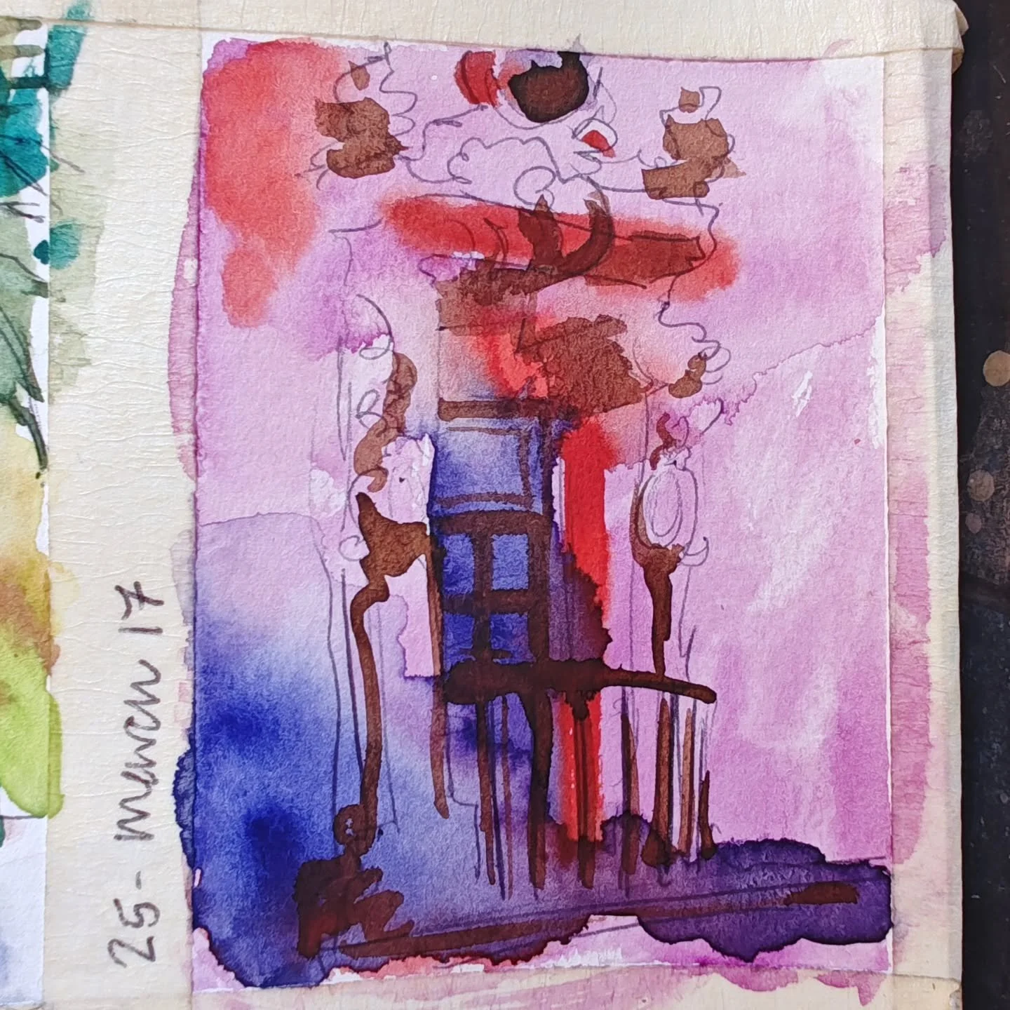 Working on my #100dayproject .This year I am Learning water mediums. 
Watercolors can do some pretty fun stuff!! I kind of went crazy with this juliet window. The architecture is so intense at Balboa park, it was fun to do my own version of it. 
.
@d