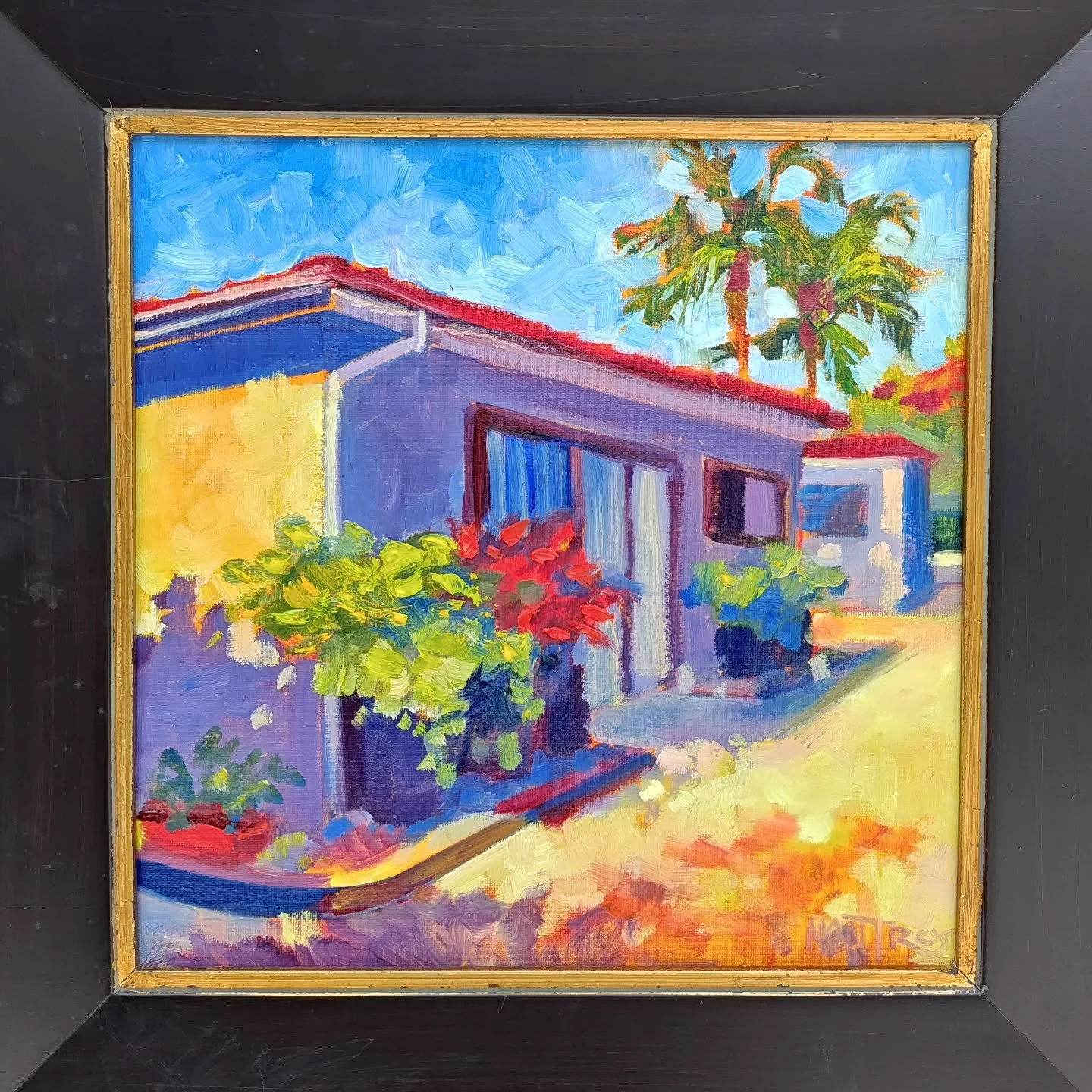 This one is off to it's forever home in Connecticut! 
.
#colorfulartwork #brightcoloredart #sandiego #sandiegoartist