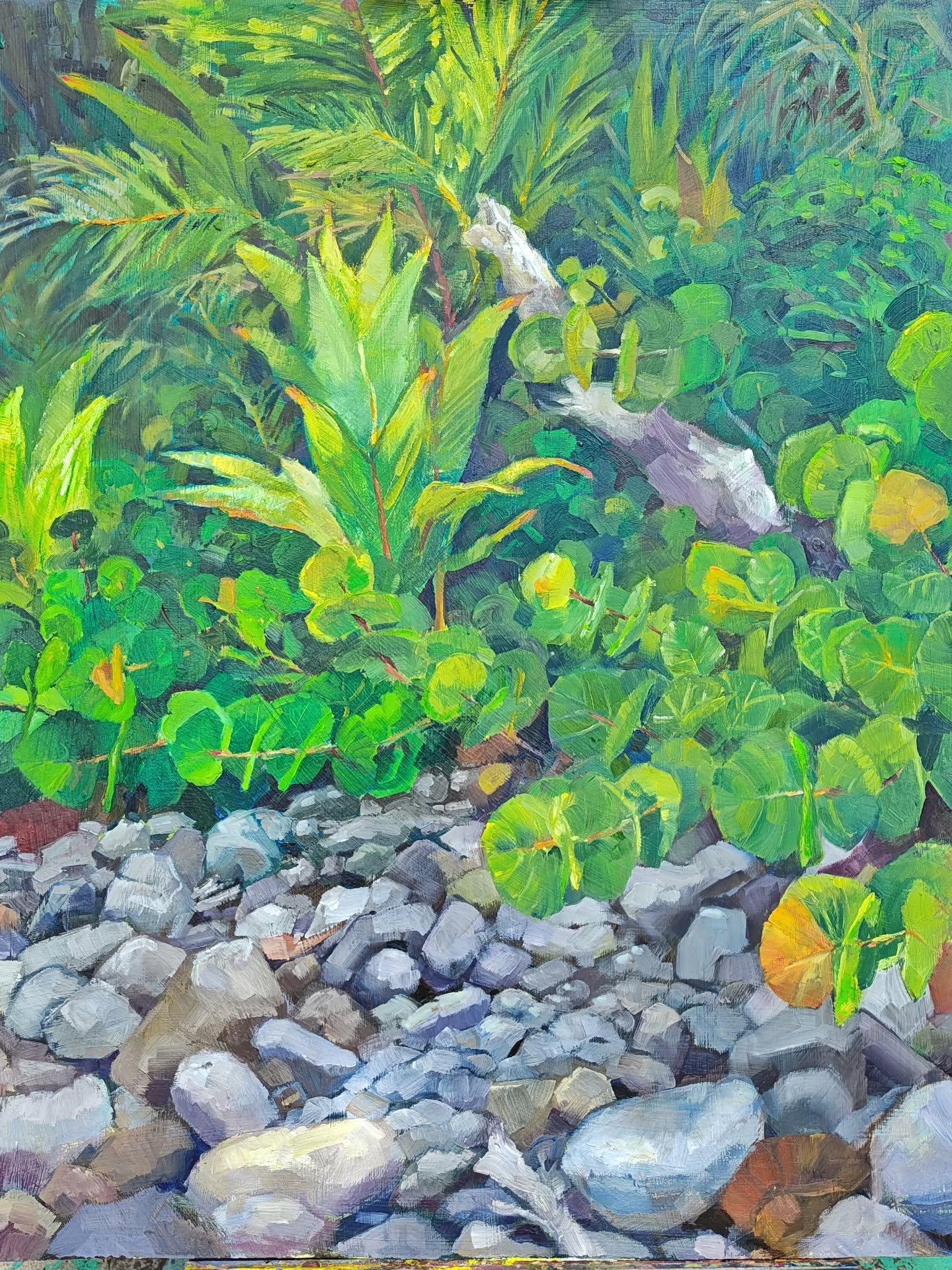 This commission went home yesterday! It was a big one, almost two feet tall! It made me realize I haven't done a bigger painting in a while. Time to break out a big canvas and get to thinking about what I want to paint next. 
.
Did you know that I ta