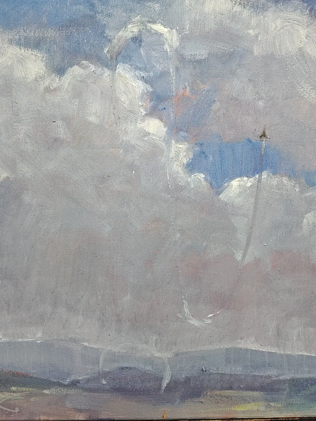Last week I was invited to paint at the Mt. Soledad Veteran's Memorial for an event called "Palette of Patriotism". It was great to paint alongside 5 other artists as the organization honored our veterans. I did 4 paintings, but one needs a