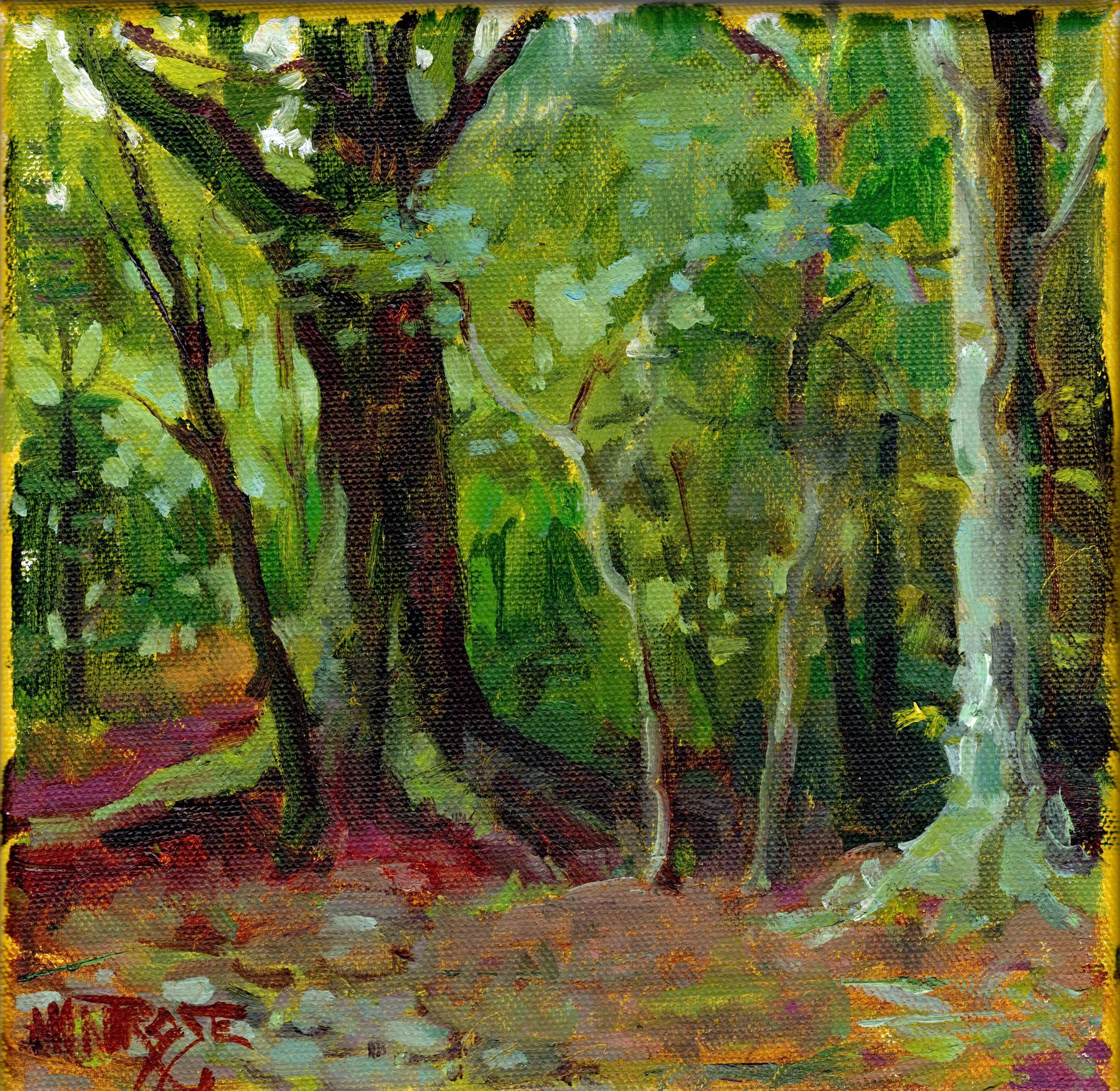 "Somewhere Greener, somewhere warmer" original oil painting