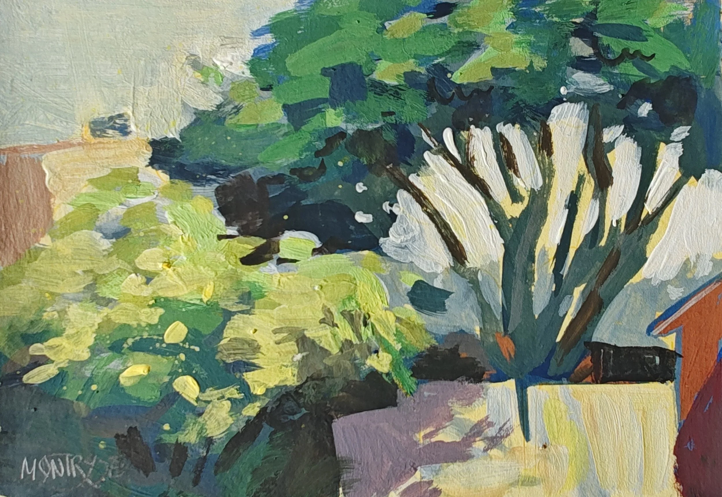 Mini Original Plein Air Painting- Canopy
