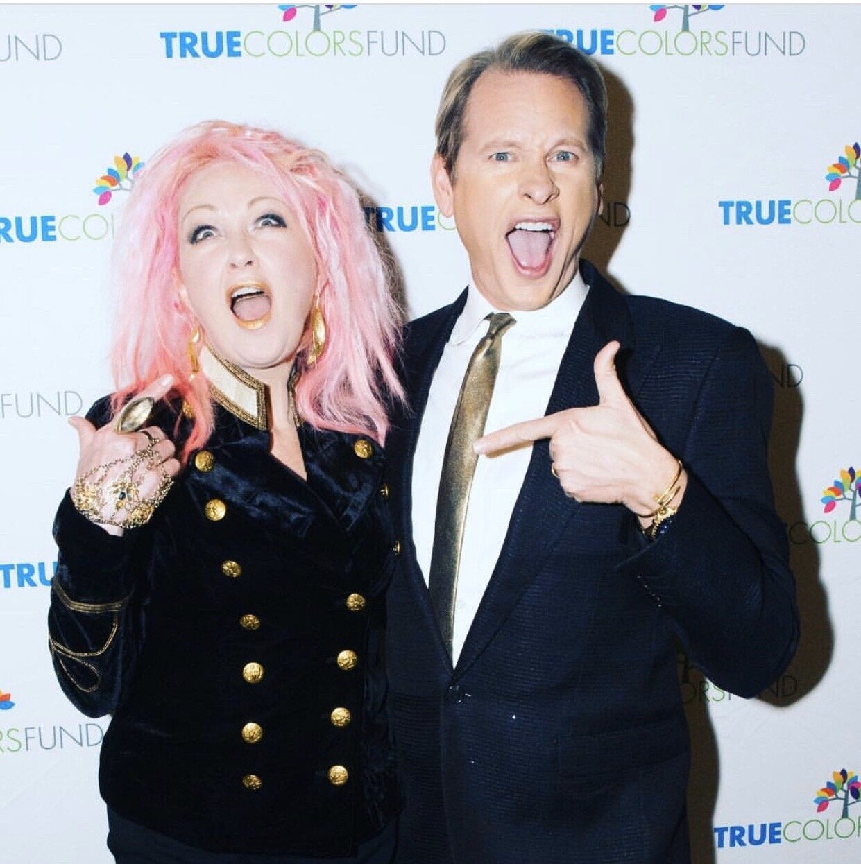 Cyndi Lauper and Carson Kressley