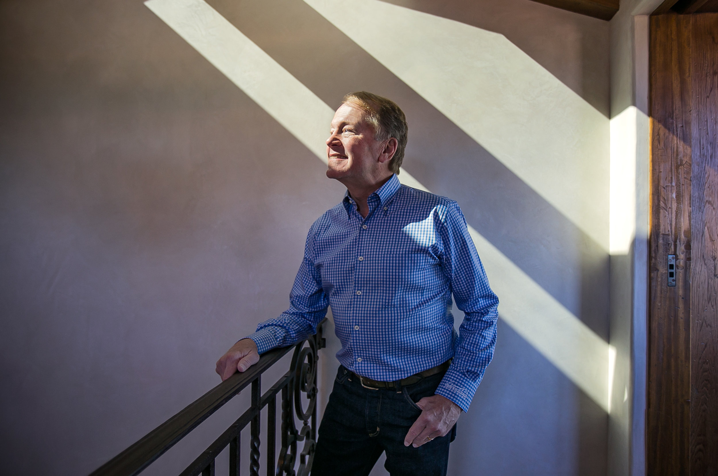  Former longtime Cisco Systems CEO John Chambers in his home in Silicon Valley.    