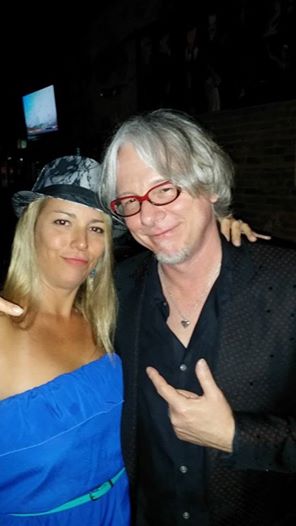 Mike Mills of R.E.M with Tanya Elswick