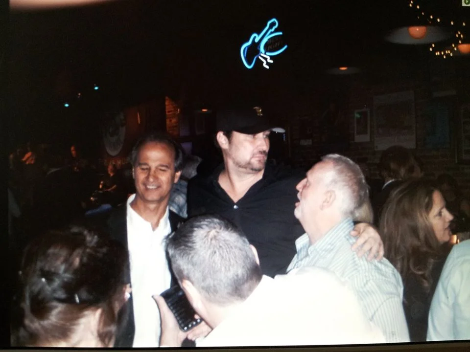 Phil Hellmuth world champion poker player with Nick Morley and Bill Sanders 