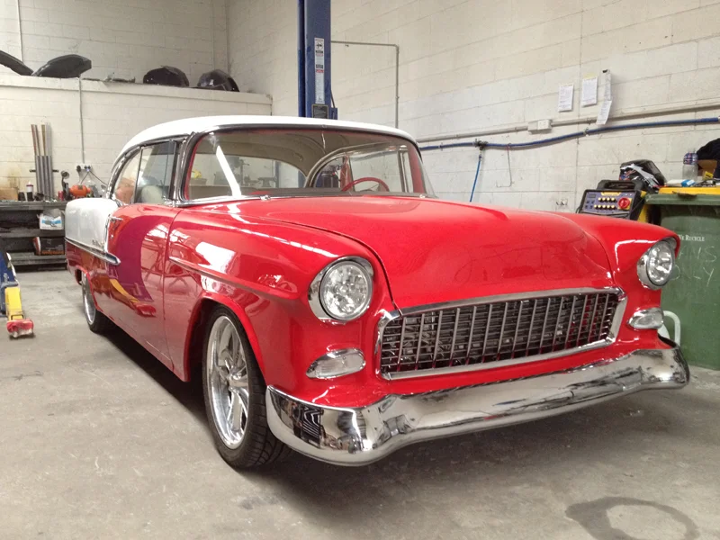 1955 55 Chevrolet Chevy Bel Air Restoration - Ol' School Garage (40).jpg