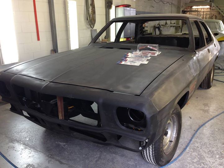Metalwork on the HQ has been completed except for trial fitting the GTS badging...bodywork should commence next week.