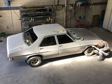 Brisbane Holden HQ restoration body work.jpg
