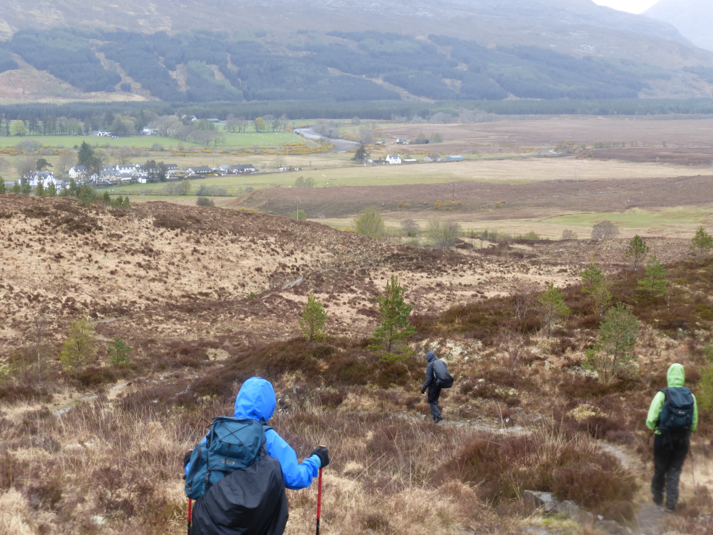 Nearly there. The team edges closer to Strathcarron in the distance