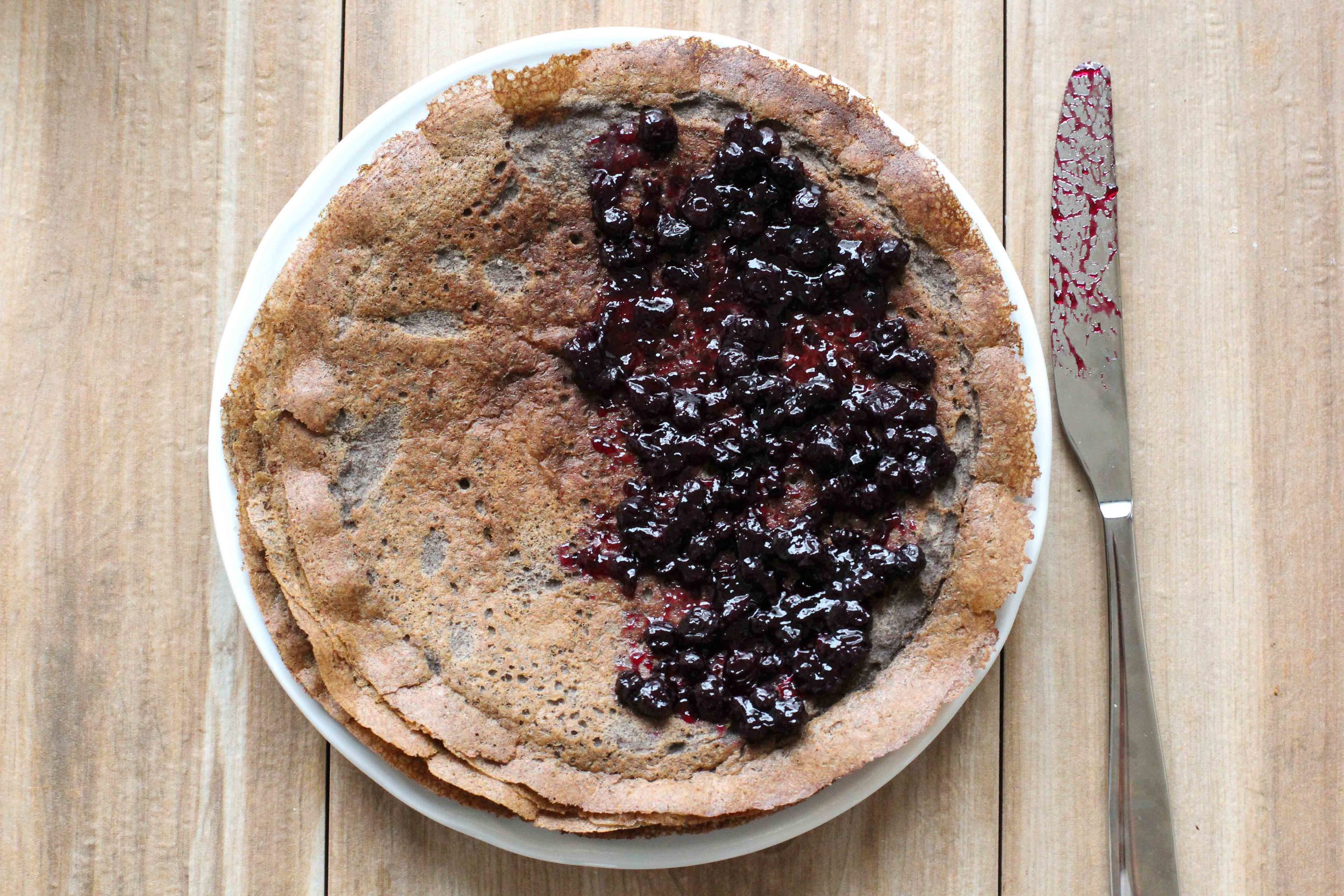 Buckwheat Crêpes w/Berries — Veggies & Gin