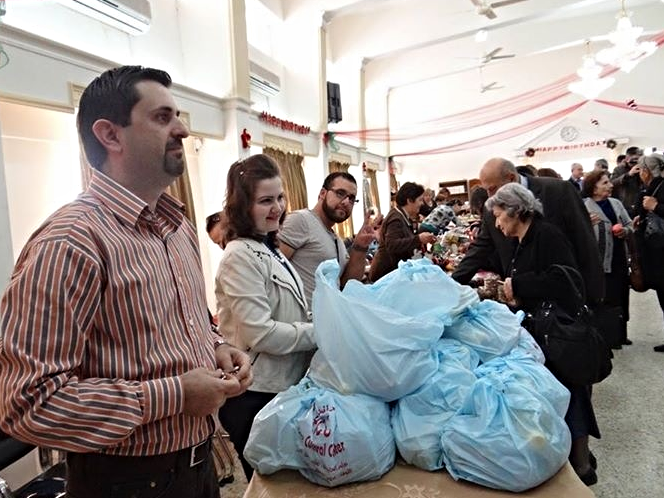 The sharing of bread...and the Bread of Life at the Baghdad Church