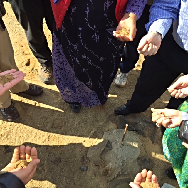 Blessing of the land for a new church