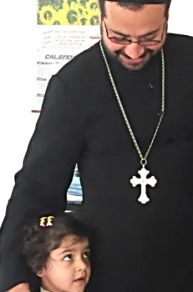 Iraq Appeal November 2015 Father Yacoub and daughter.jpg