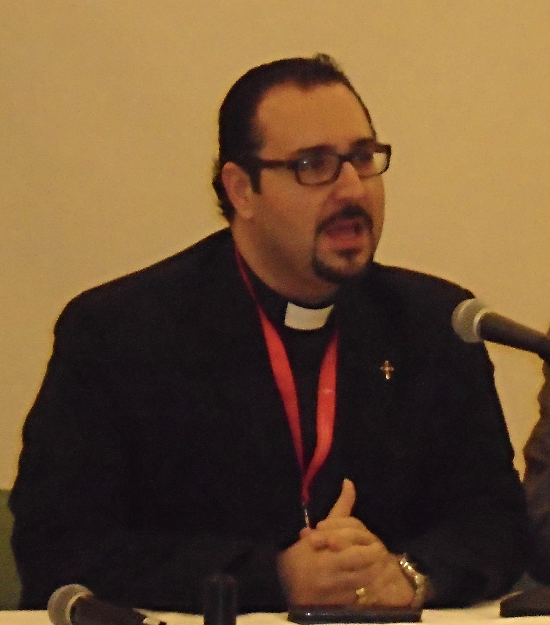 Rev. Jacob Sabbaagh, pastor of the church in Fairouzeh