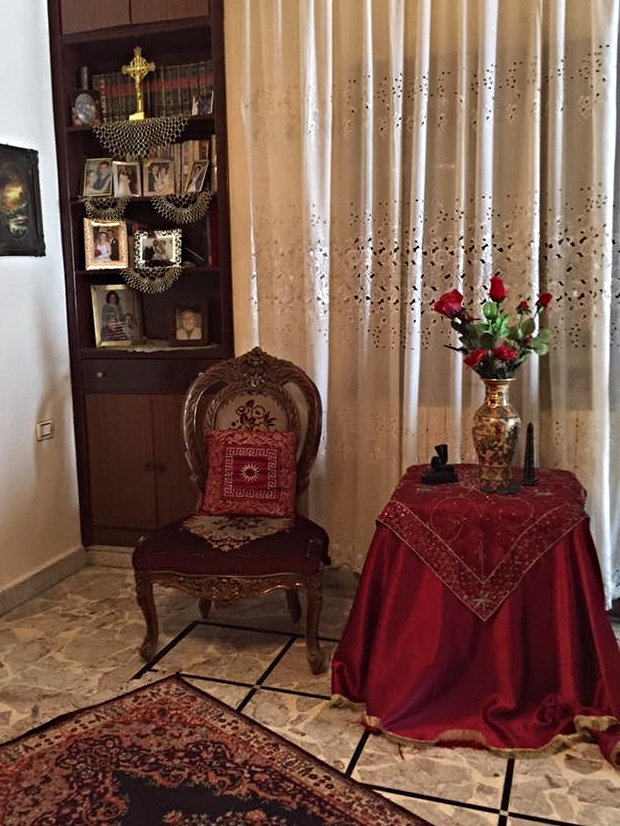 This is the one chair that elder Najwa from Homs rescued from all her belongings. Her now fully restored home is filled with life and the love of Jesus as she lives with her sister and brother and continues to serve her church.