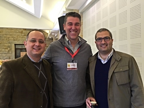 Ryan Moore with Rev. Salam Hanna and candidate-for-ministry Elias Jabbour of Latakia