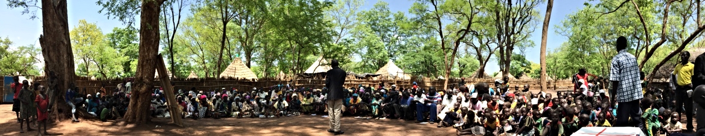 Students, teachers and Kondiaal Church family, Kule 2 camp