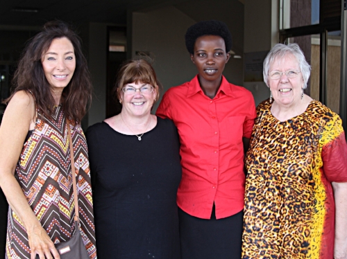 Andrea Gaskins (FPC Huntsville), Heidi Meadows (FPC Huntsville), Donatha Ndacyayisenga (PIASS student), Rev. Kay Day(PIASS)