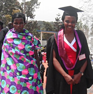  Florence and her mother at graduation