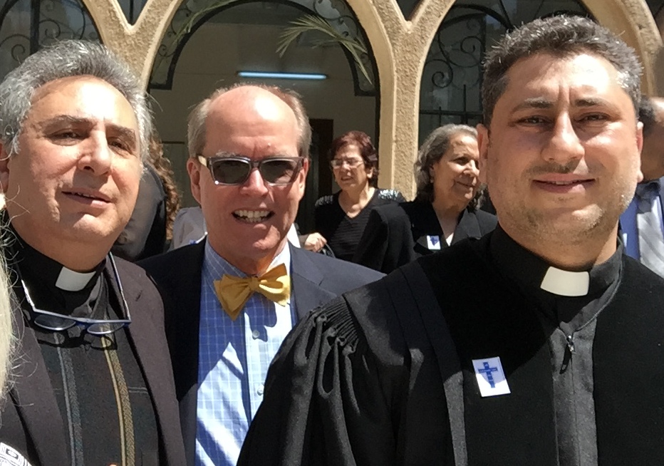 Rev. Joseph Kassab, Mark Borst and Rev. Firas Ferah