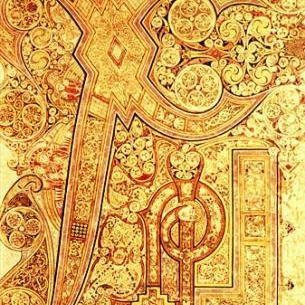 Chi Rho page from the Book of Kells