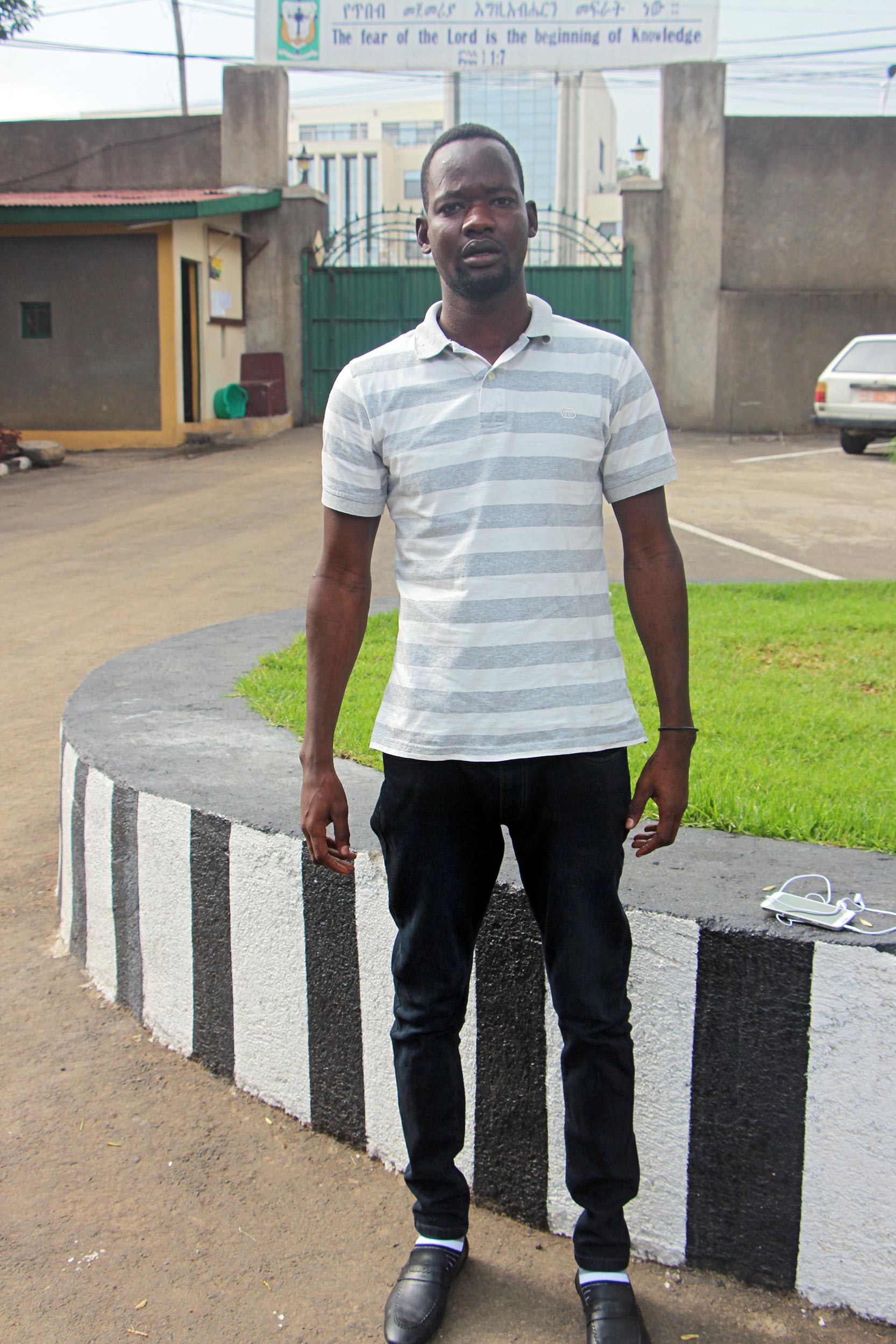 Ochan Omod, previously paralyzed for three months, is now walking again.