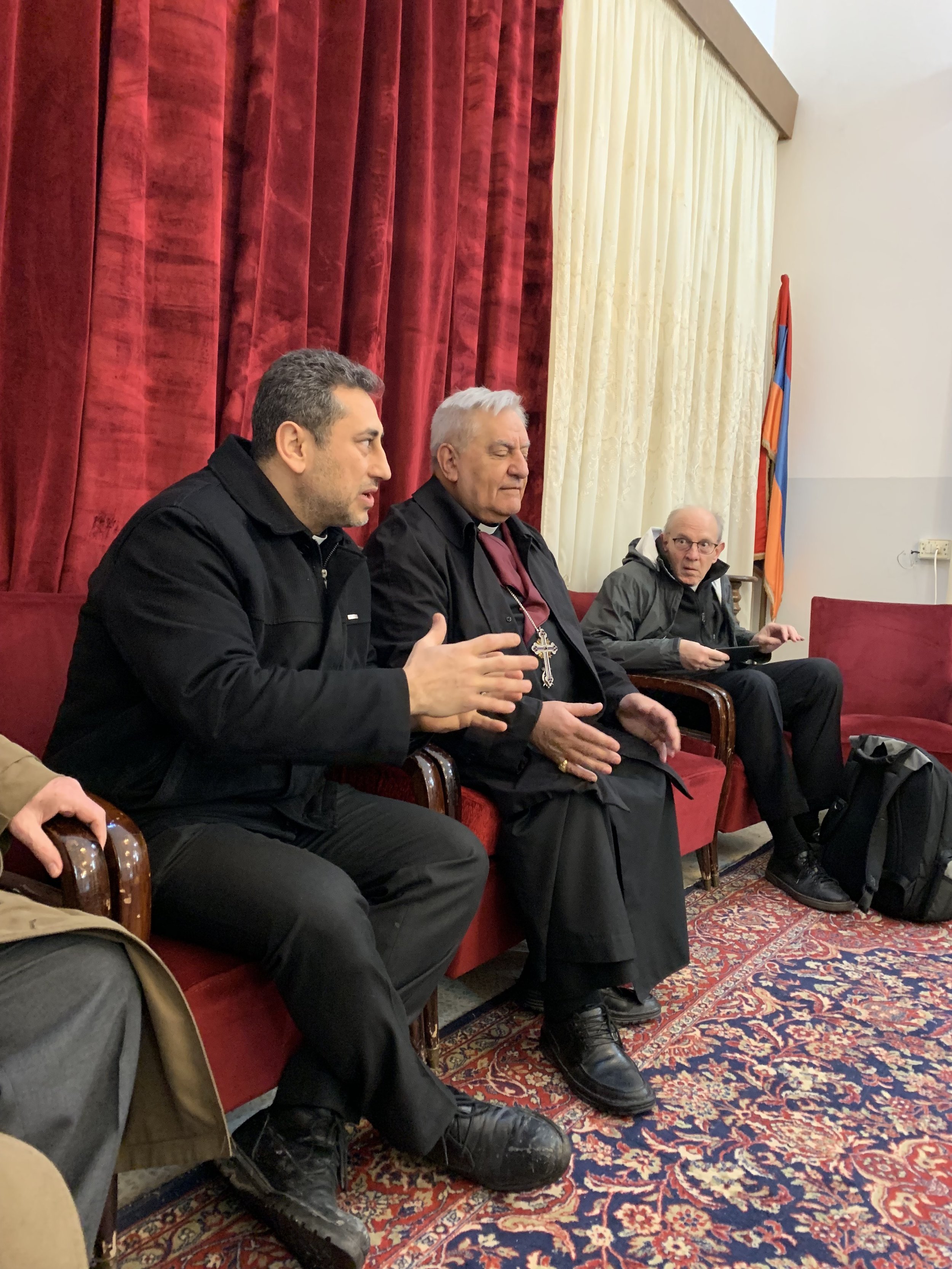  Rev. Firas with his spiritual big brother Armenian Catholic Bishop Antranig Avmerian 