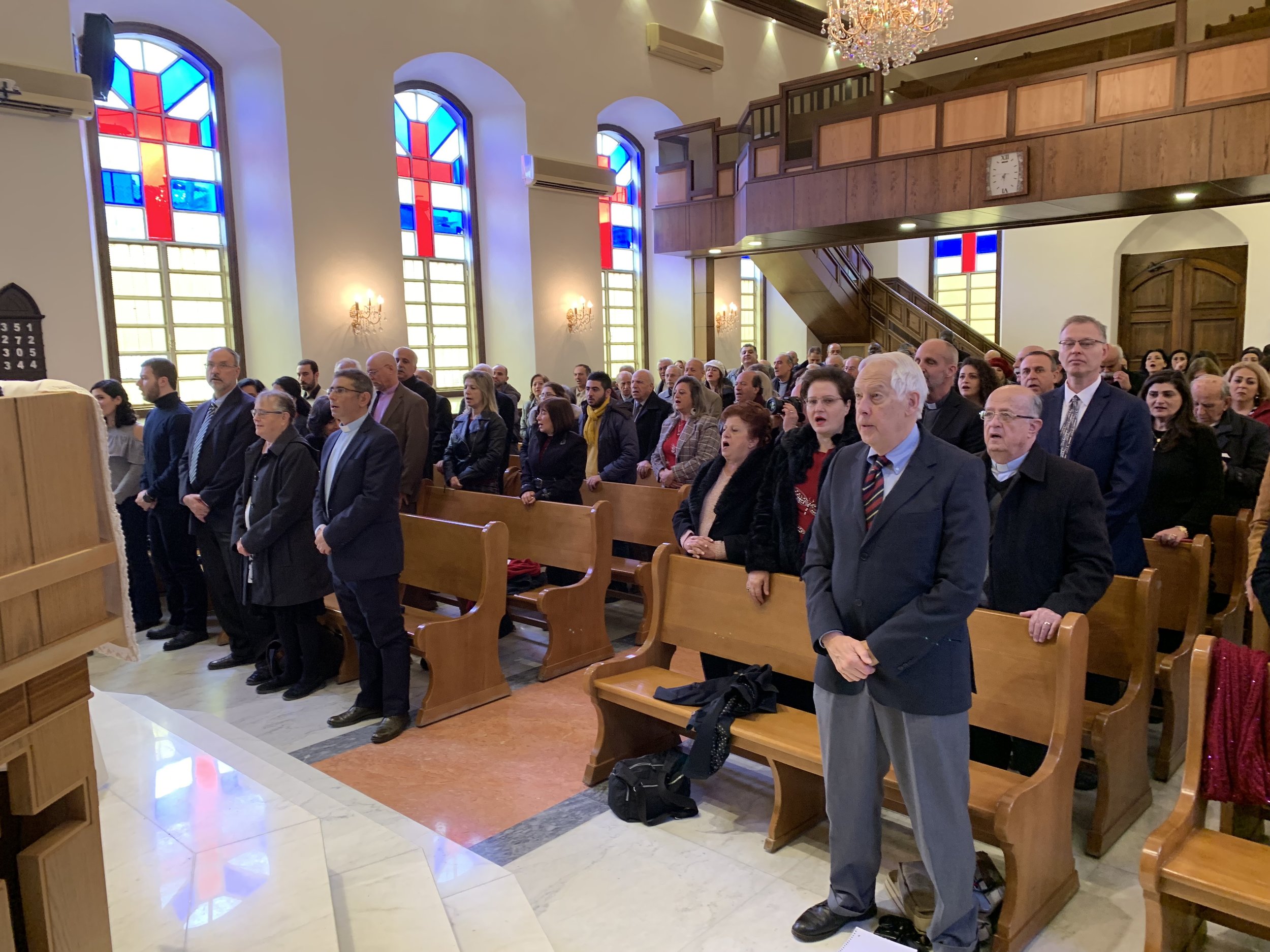  Worship in Damascus church 