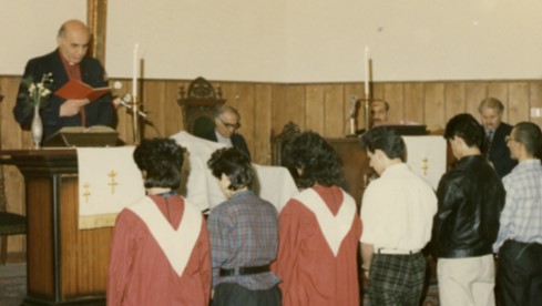  At St. John’s Presbyterian Church where he served as pastor 