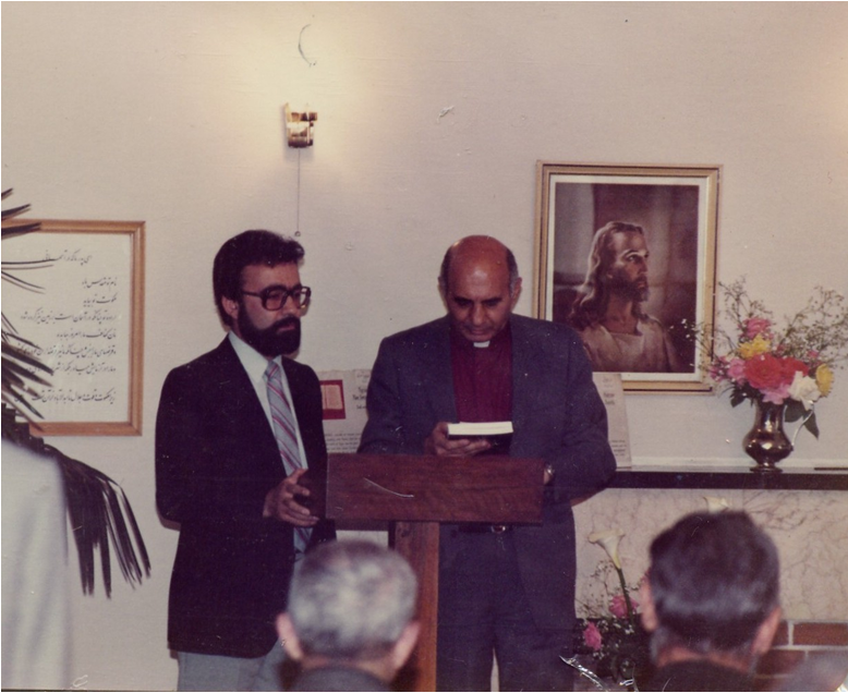  Rev. Michaelian and Rev. Saro Khachikian at the Bible Society in Tehran 