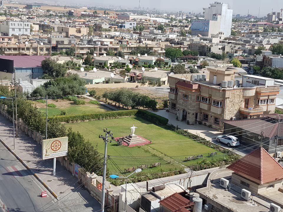  Erbil as seen from our hotel (across the street is a shrine honoring Elijah). When ISIS drove Christians from Mosul and the villages which surround it, many of them put up tents here on these grounds 