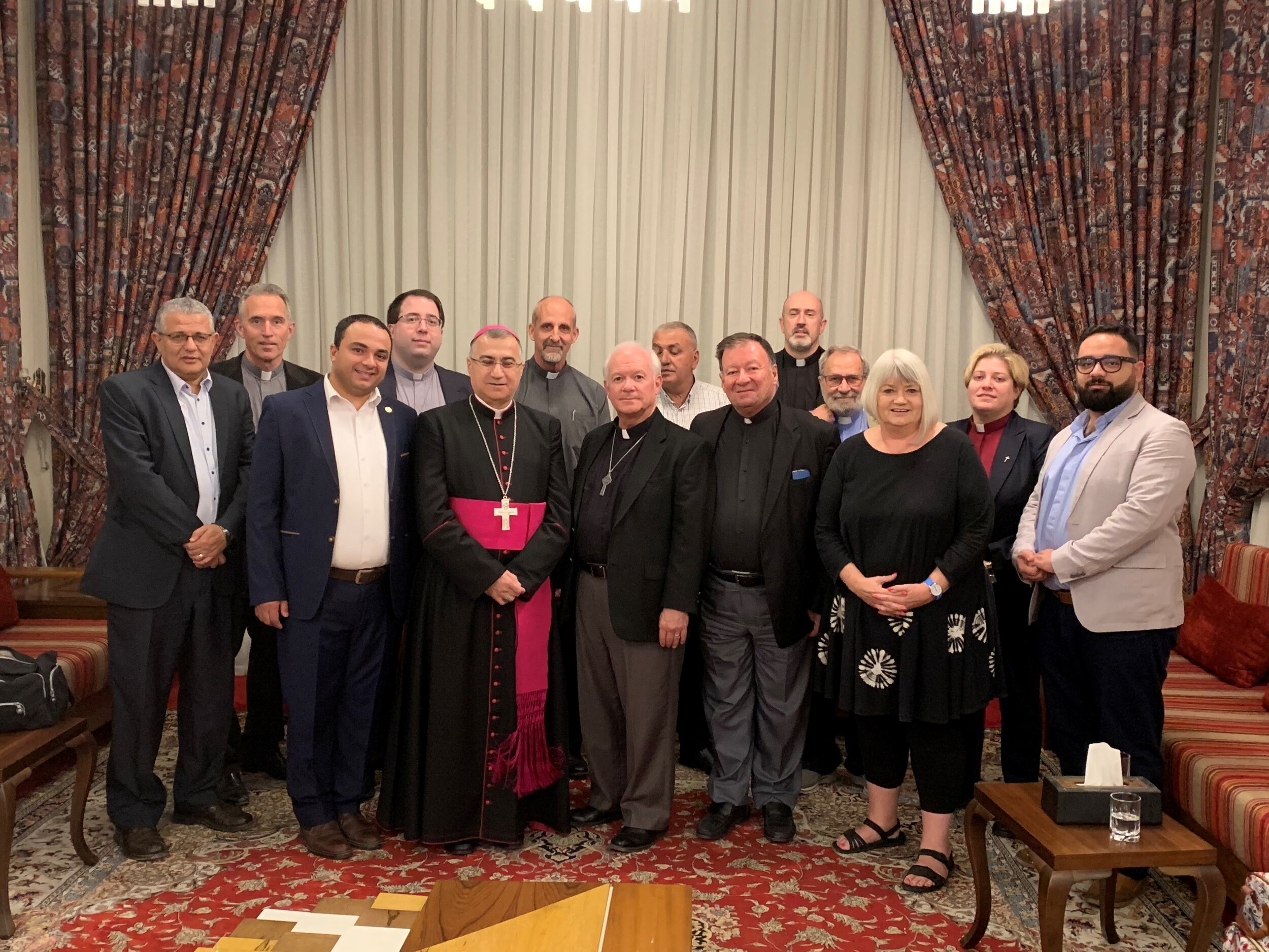  Our team with Archbishop Warda 