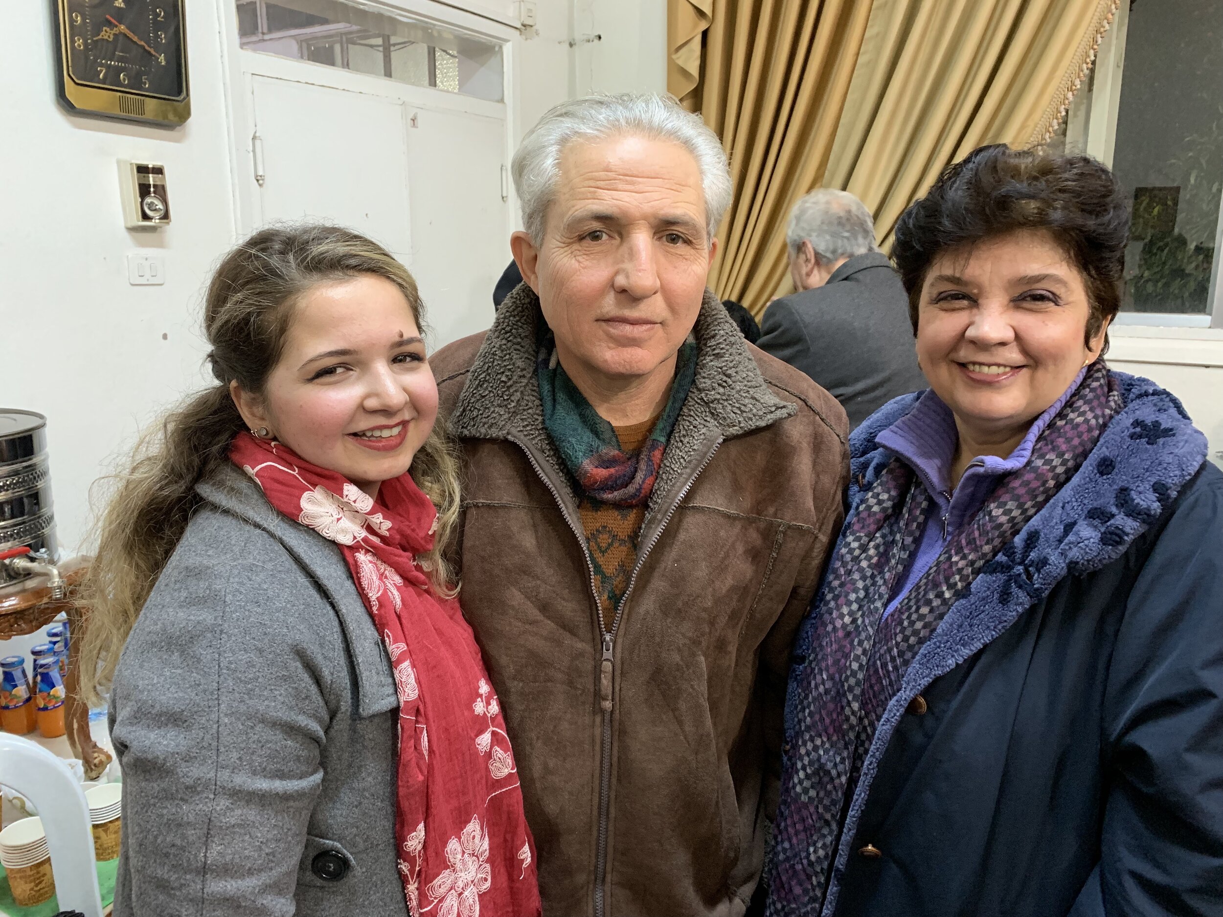  Flora Shammas, and her parents, Nabil and Irina 