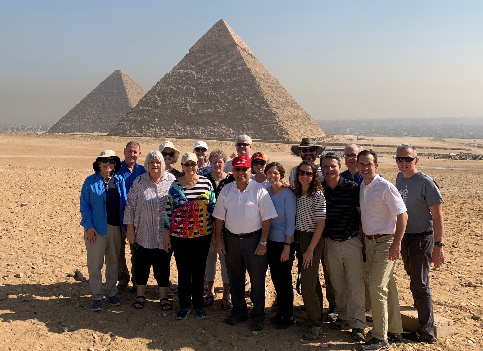  Our team at the Pyramids of Giza 