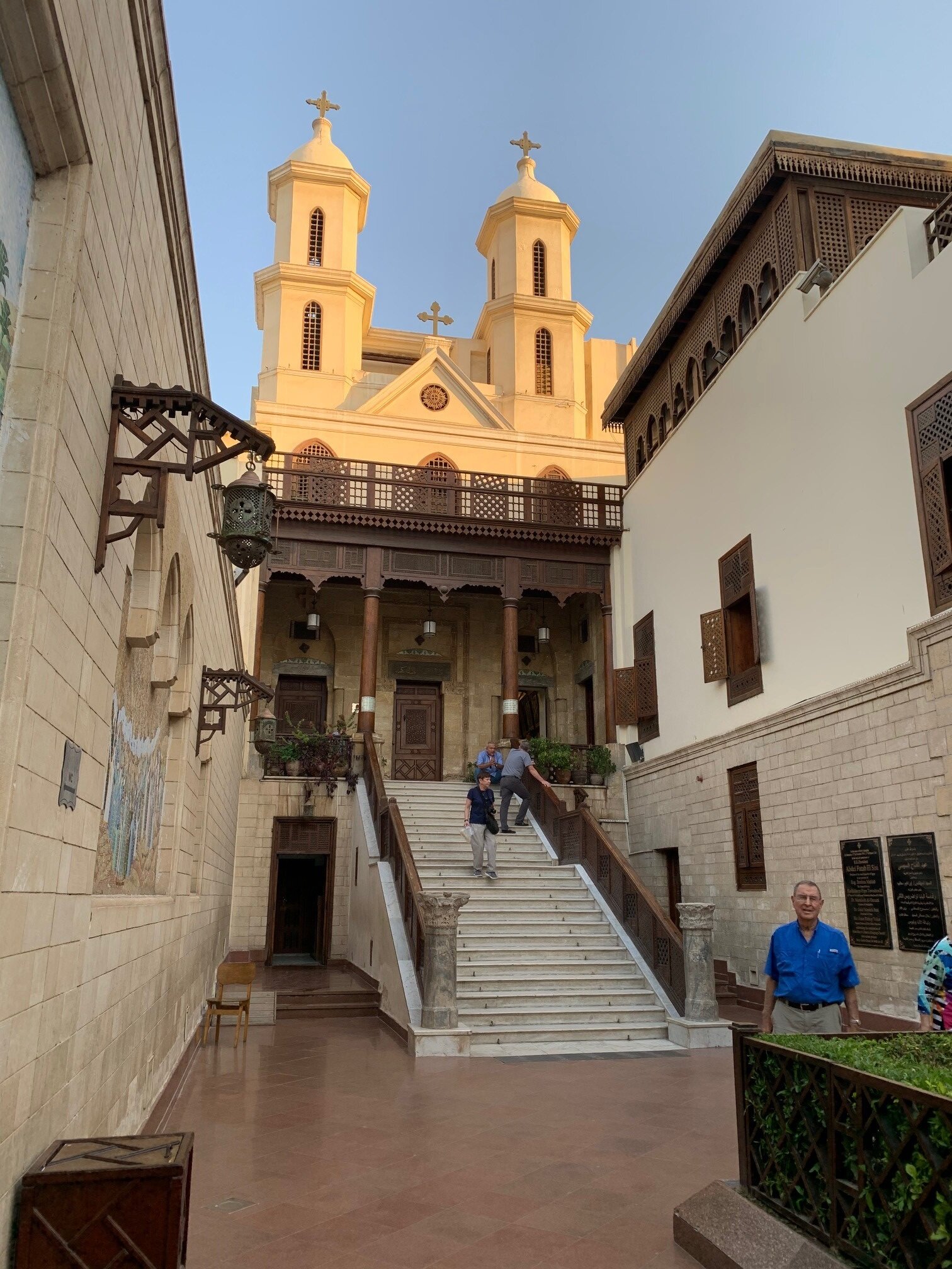  One of the beautiful churches of Old Coptic Cairo: this one commemorates the Flight of the Holy Family to Egypt 