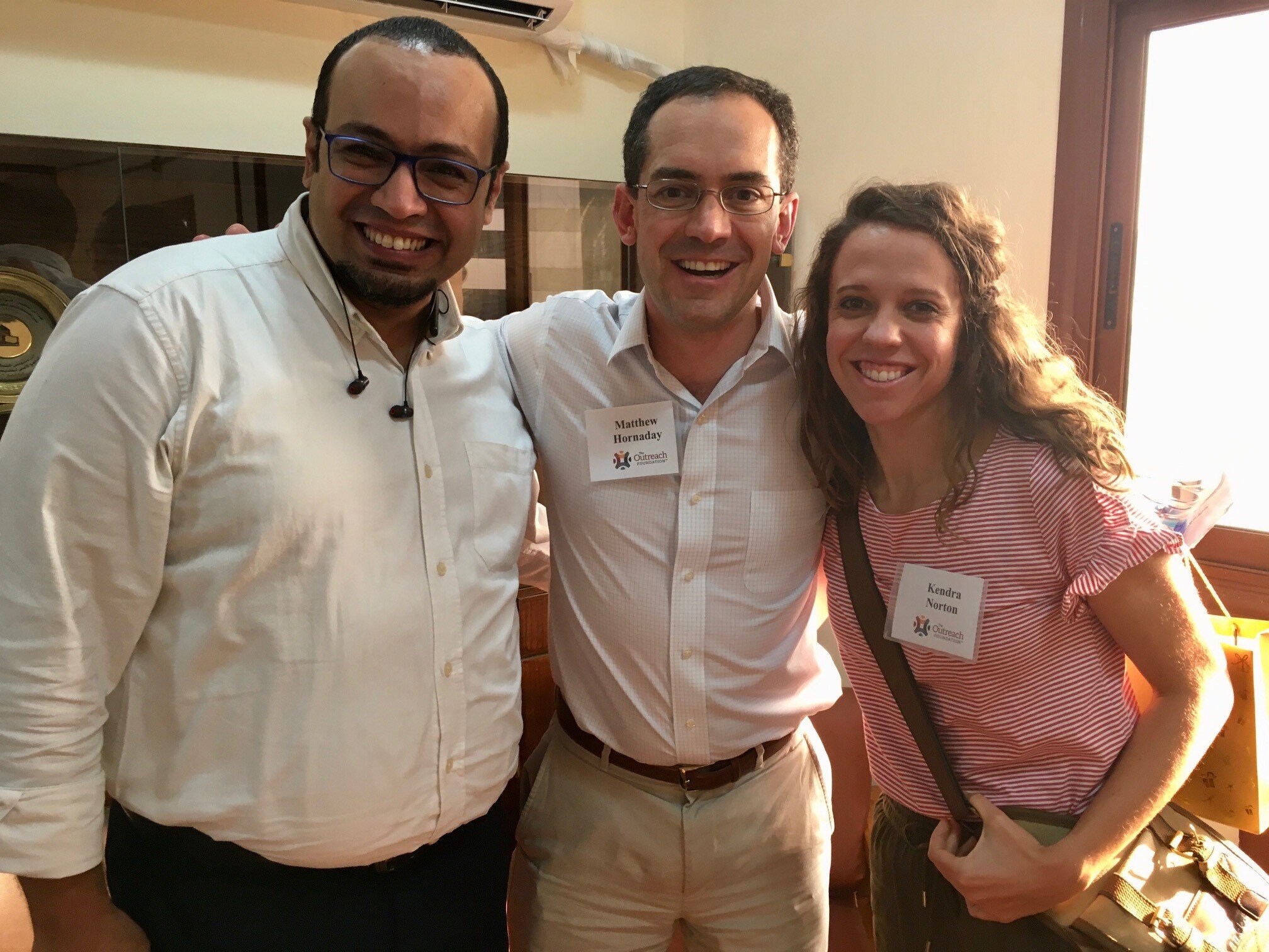  Martin Nathan, who leads the Media Council of the Synod, shares his enthusiastic vision with Matthew Hornaday and Kendra Norton 