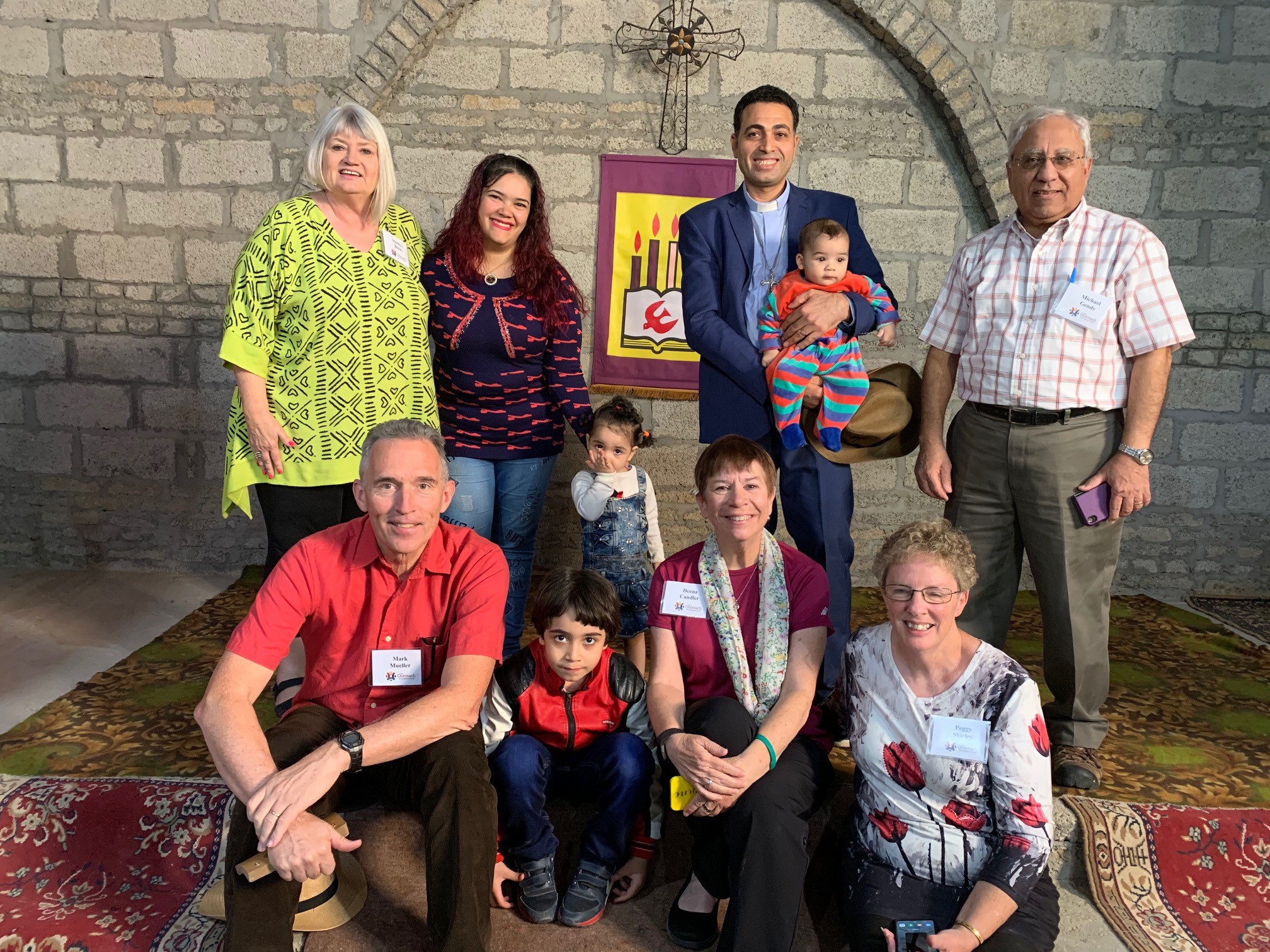  5 members of the Outreach Foundation team (Marilyn Borst, Michael Gendy, Mark Mueller, Deena Candler, Peggy Shirley) made the 90 minute drive, south of Luxor, to Adaima to see Rev Shenouda Girgis and his family (seen here) 