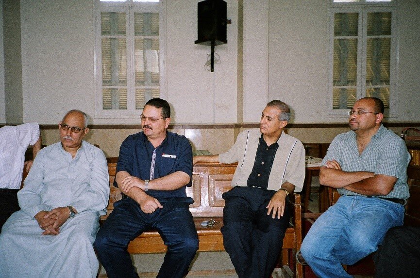  Lay Pastor Philip Karam, second from left, Sinarea Church, Minya  