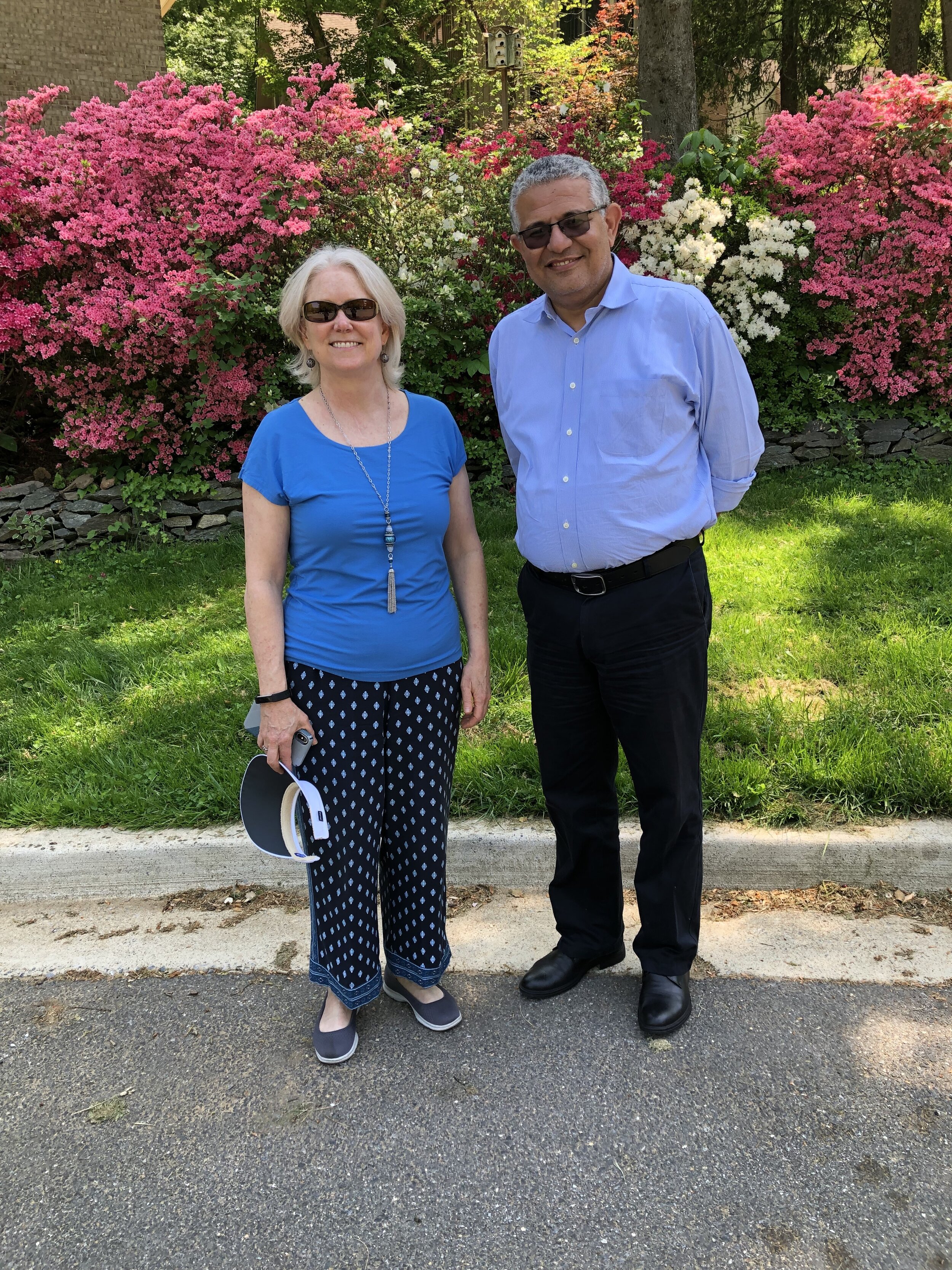 Nancy Fox and Tharwat Wahba in DC 5-2019.JPG