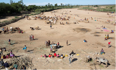 Dry riverbed in southern Madagascar