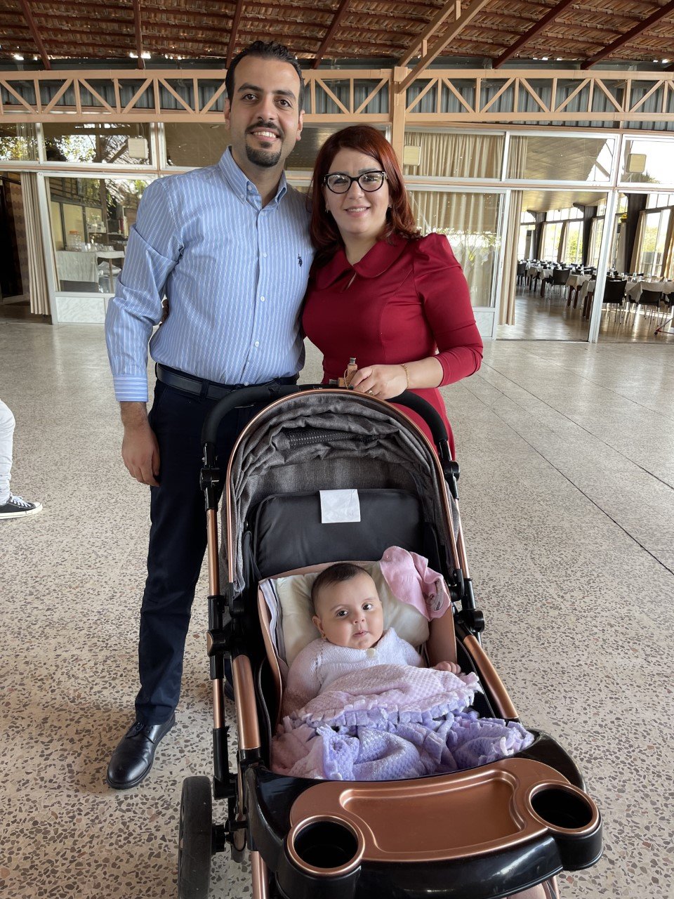 Kherallah Atallah (with wife Nermeen and daughter Zaina) is the seminary graduate assisting at the Presbyterian Church In Latakia 