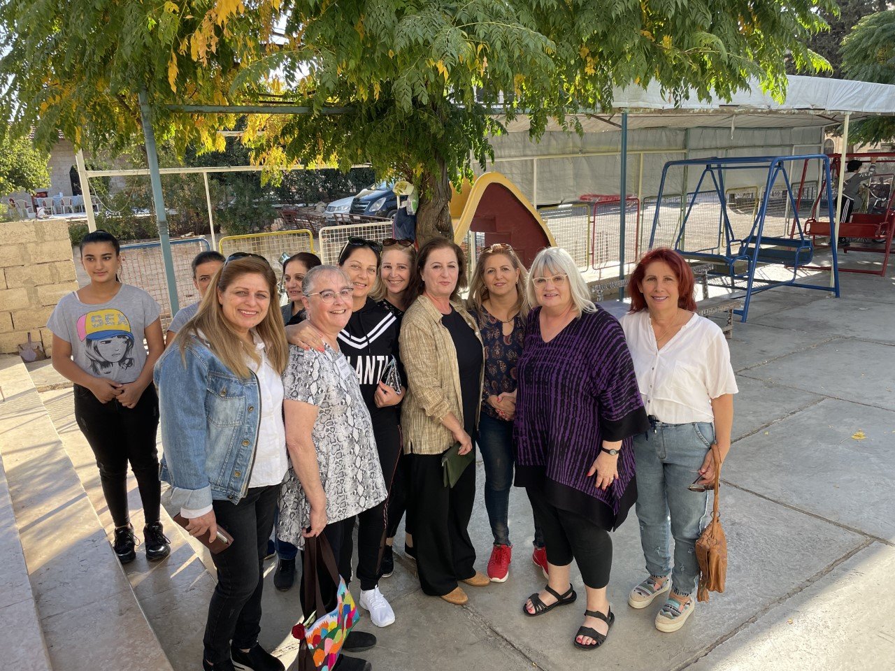  Julie and Marilyn were reunited with many friends at Mahardeh Church whom they had met at the summer women’s conferences in Lebanon 