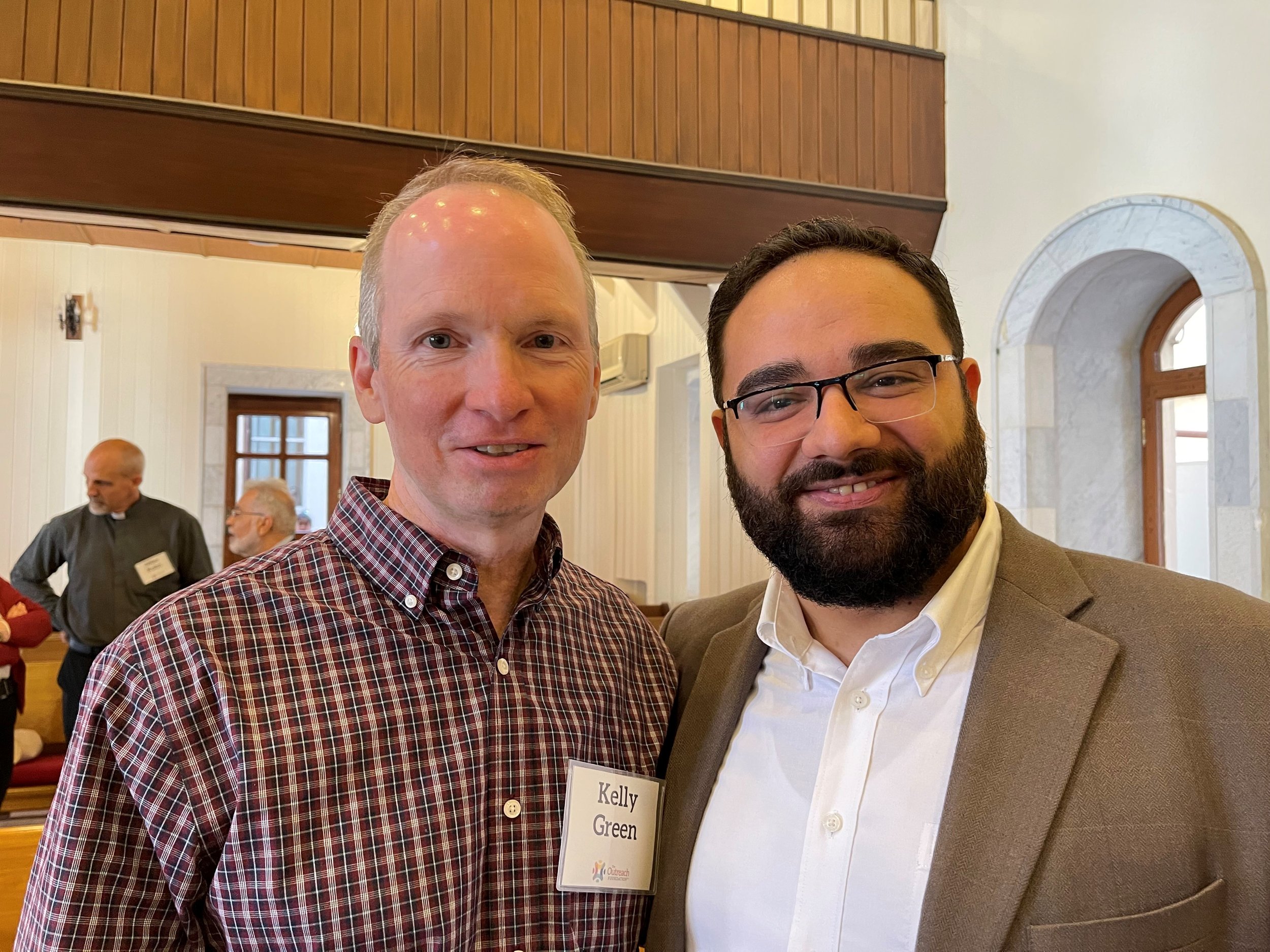  Kelly with Adon Naaman, the seminary grad who is leading the Presbyterian Church in Homs 