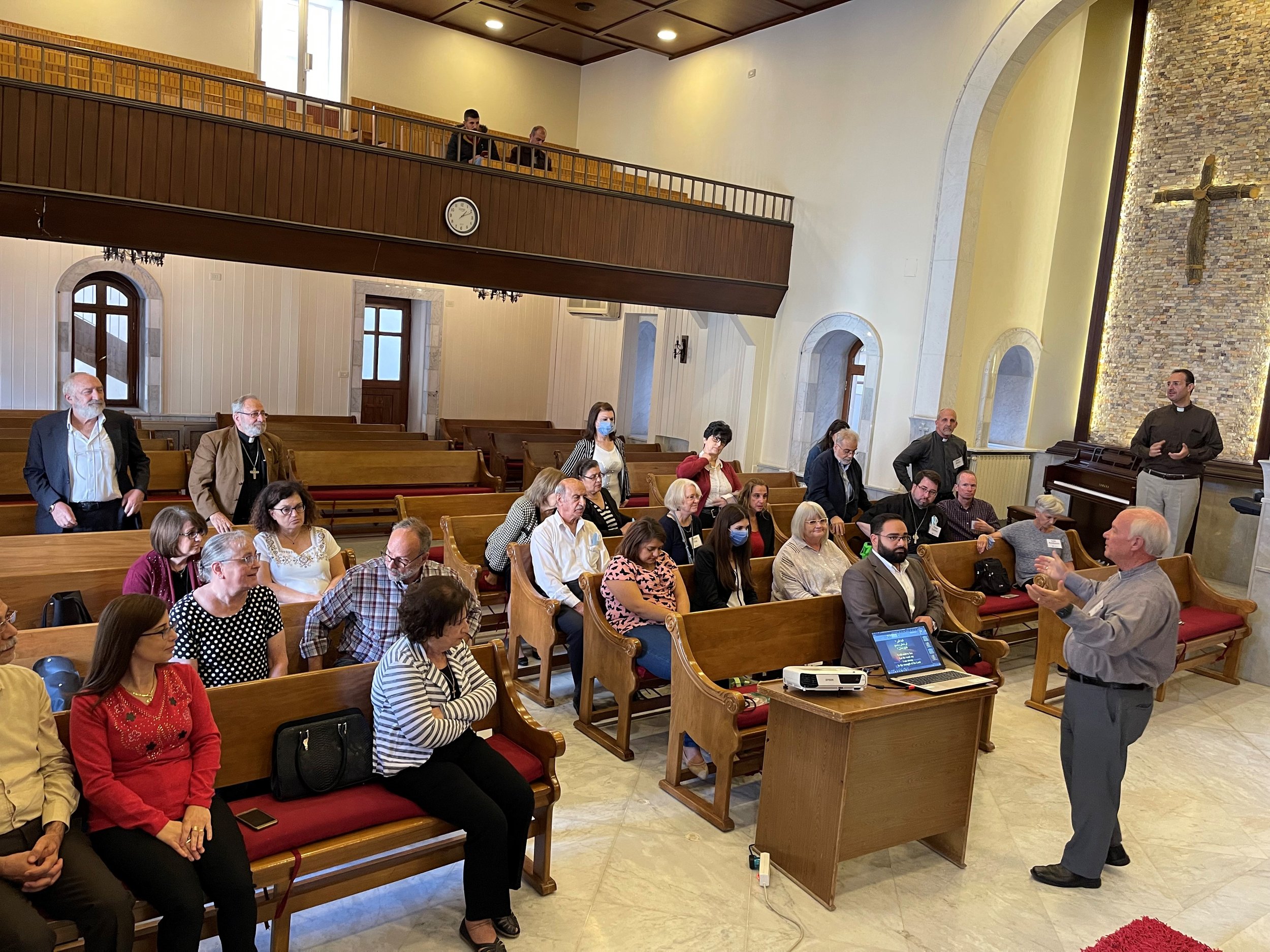  A time of worship and fellowship with the Homs congregation 