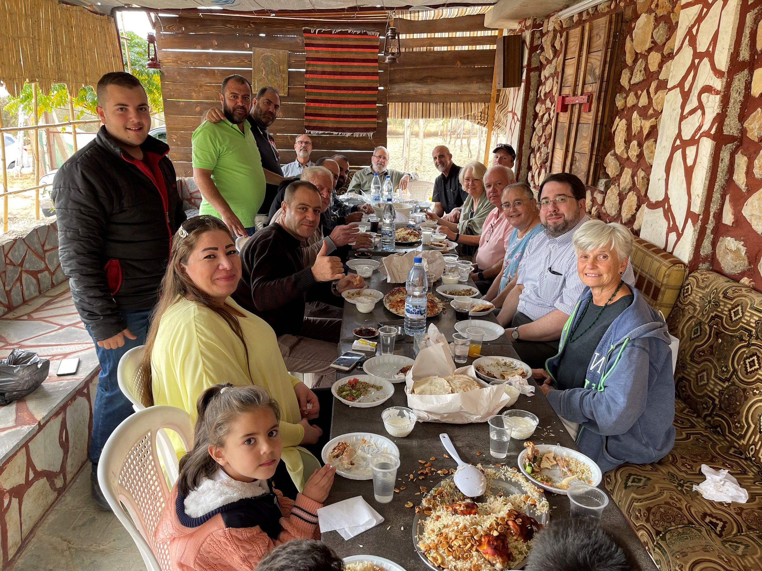  Lunch at the family farm outside of Saidnaya 