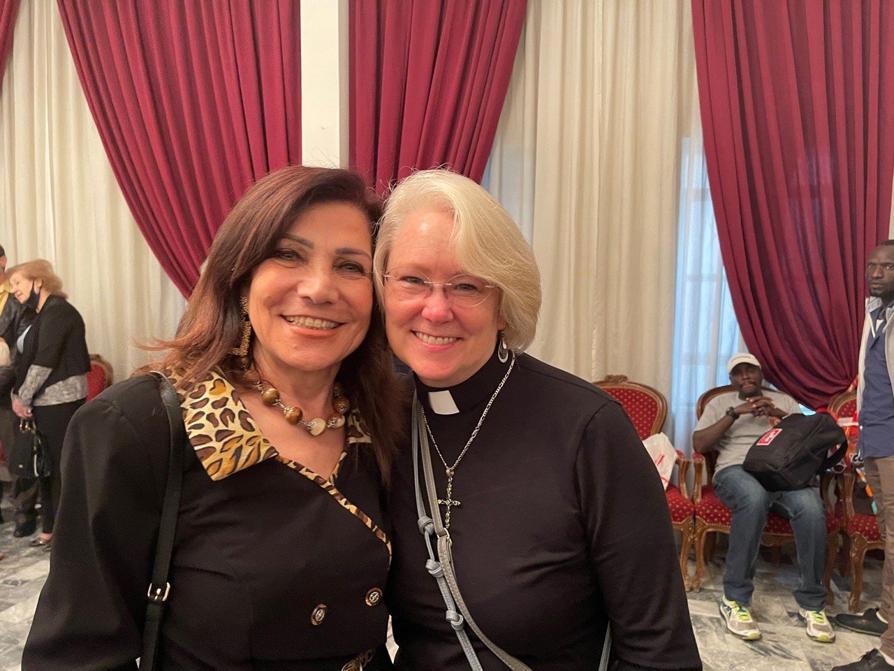  Nancy with Najwa Ghantous, whose son, Hadi, is a Presbyterian pastor in Lebanon 